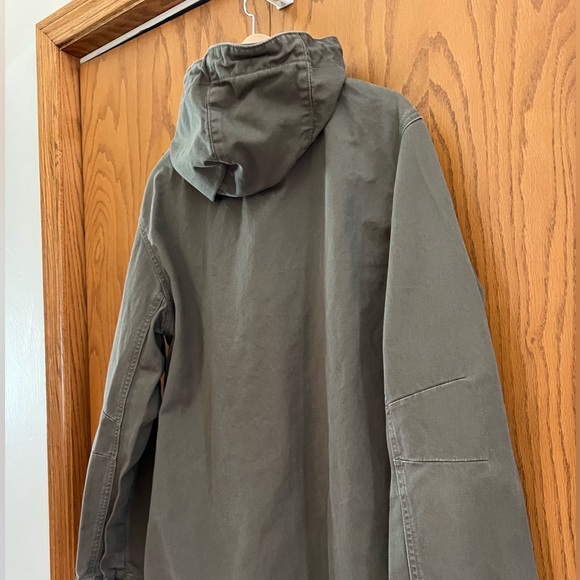 H&M Divided Men’s Designer Military Green Field Hooded Jacket (Men’s Medium) - Picture 8 of 10